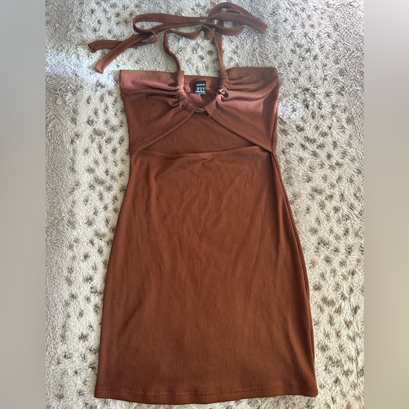 Brown Bodycon Dress - Picture 4 of 6
